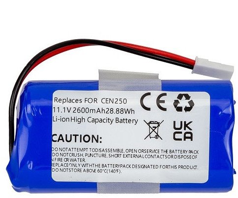 Motorola-batteri ECOVACS CEN250, ML009, V700, 11,1V, 2600mAh, Li-jon