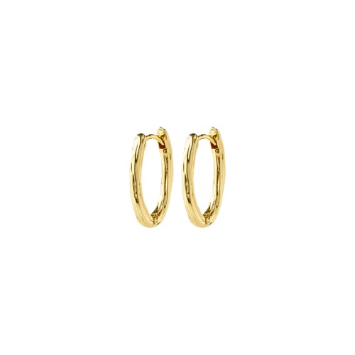PILGRIM - NOW Hoop Earrings - Gold Plated - 20 mm