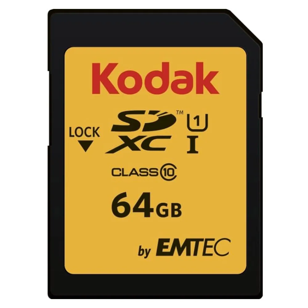 Kodak 580X EKMSD64GXC10K SDXC-minneskort 64 GB UHS-I Klass 10