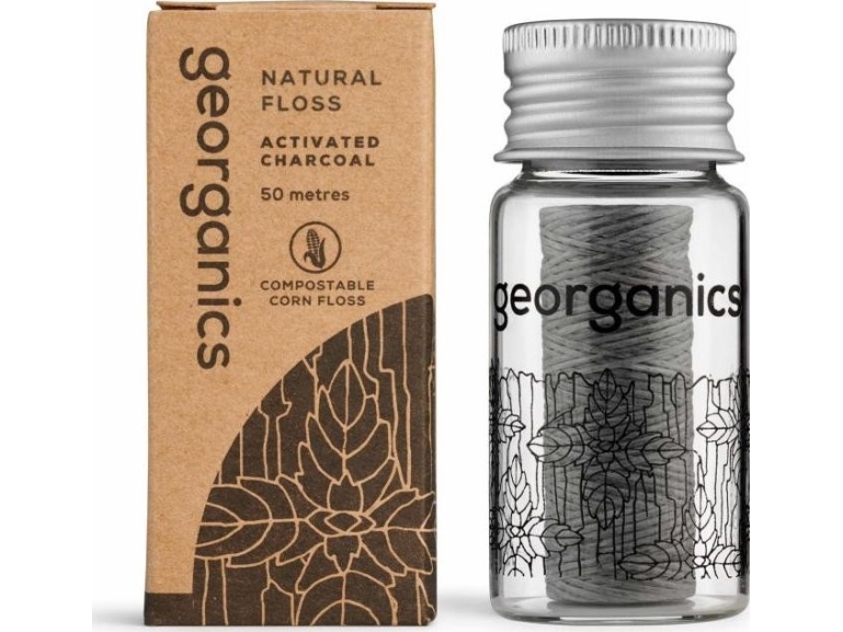Georganics Tandtråd av naturligt kol 50 m