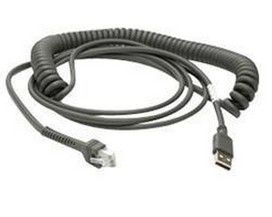 Zebra - USB-kabel - USB (hane) - 2.74 m - lindad - för Zebra DS3578, DS4208, DS6878, DS9208, LI4278