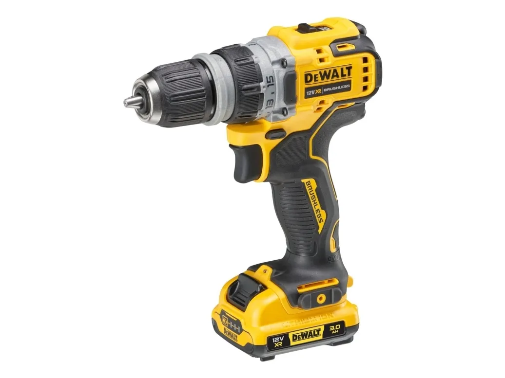DeWALT DCD703L2T-QW, Borr med pistolgrepp, utan nyckel, Svart, Gul, 1 cm, 1500 RPM, 2 cm