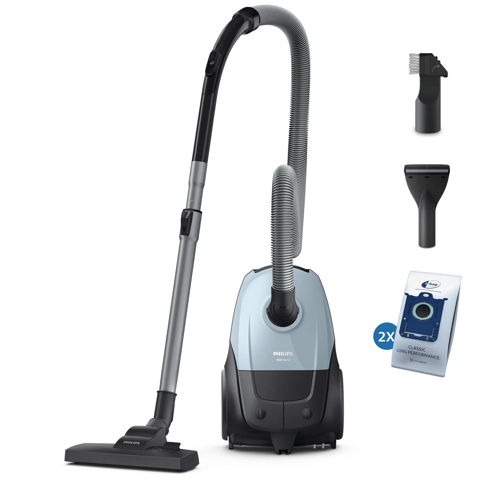 Philips 1000-serien dammsugare med påse XD1142/10 (blå)