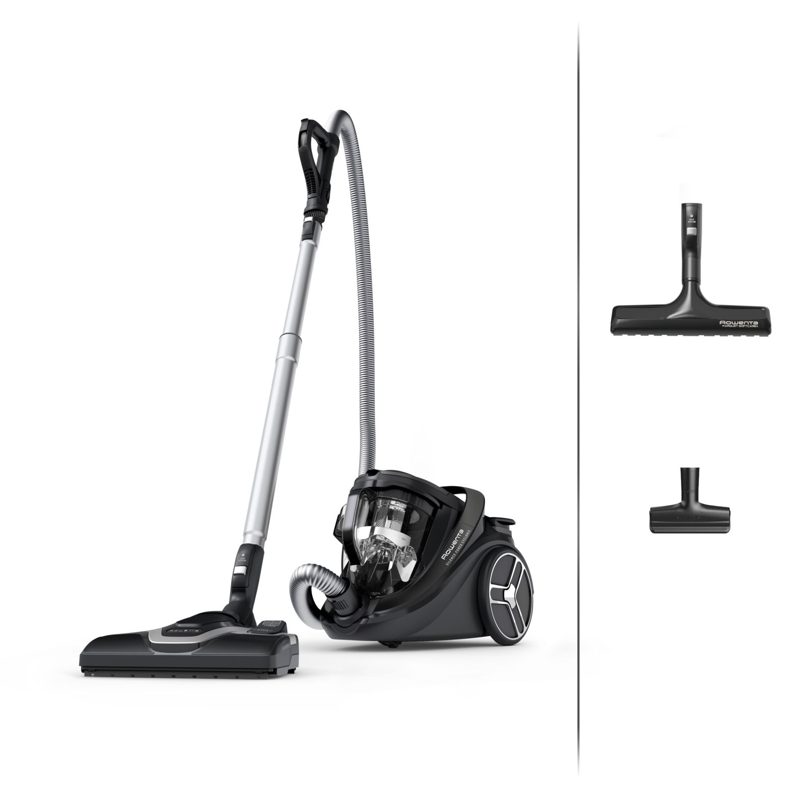 Rowenta Silence Force RO7935, 500 W, Cylinderdammsugare, Torr, Utan påse, 2,5 l, HEPA