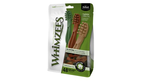 Whimzees - Chewing bone toothbrush 400 gr XS 48 pcs - (380840), bild 3