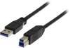 DELTACO USB 3.0 A till B ha-ha Svart 2 m, bild 2