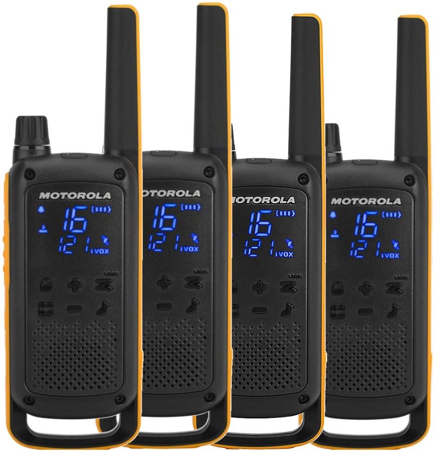 Motorola Talkabout T82 Extreme komradio 446 MHz 16 kanaler 4-pack svart/orange, bild 3