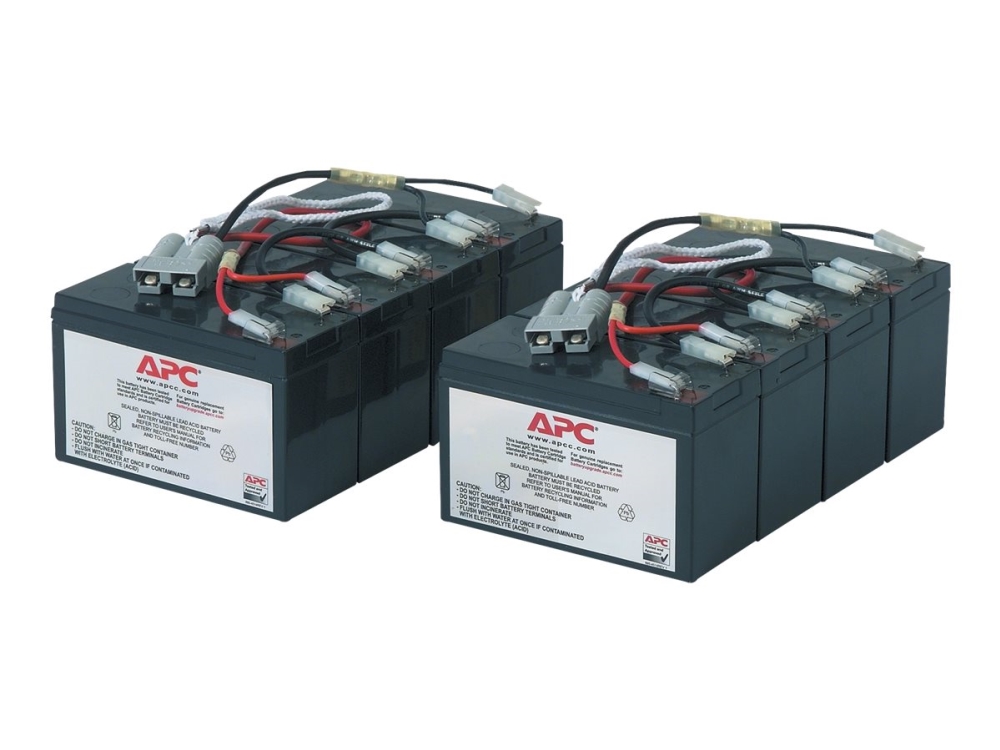 APC Replacement Battery Cartridge #12 - UPS-batteri - 2 x batteri - Bly-syra - svart - för P/N: DL5000RMT5U, SU3000R3IX160, SU5000R5TBX114, SU5000R5TBXFMR, SU5000R5XLT-TF3