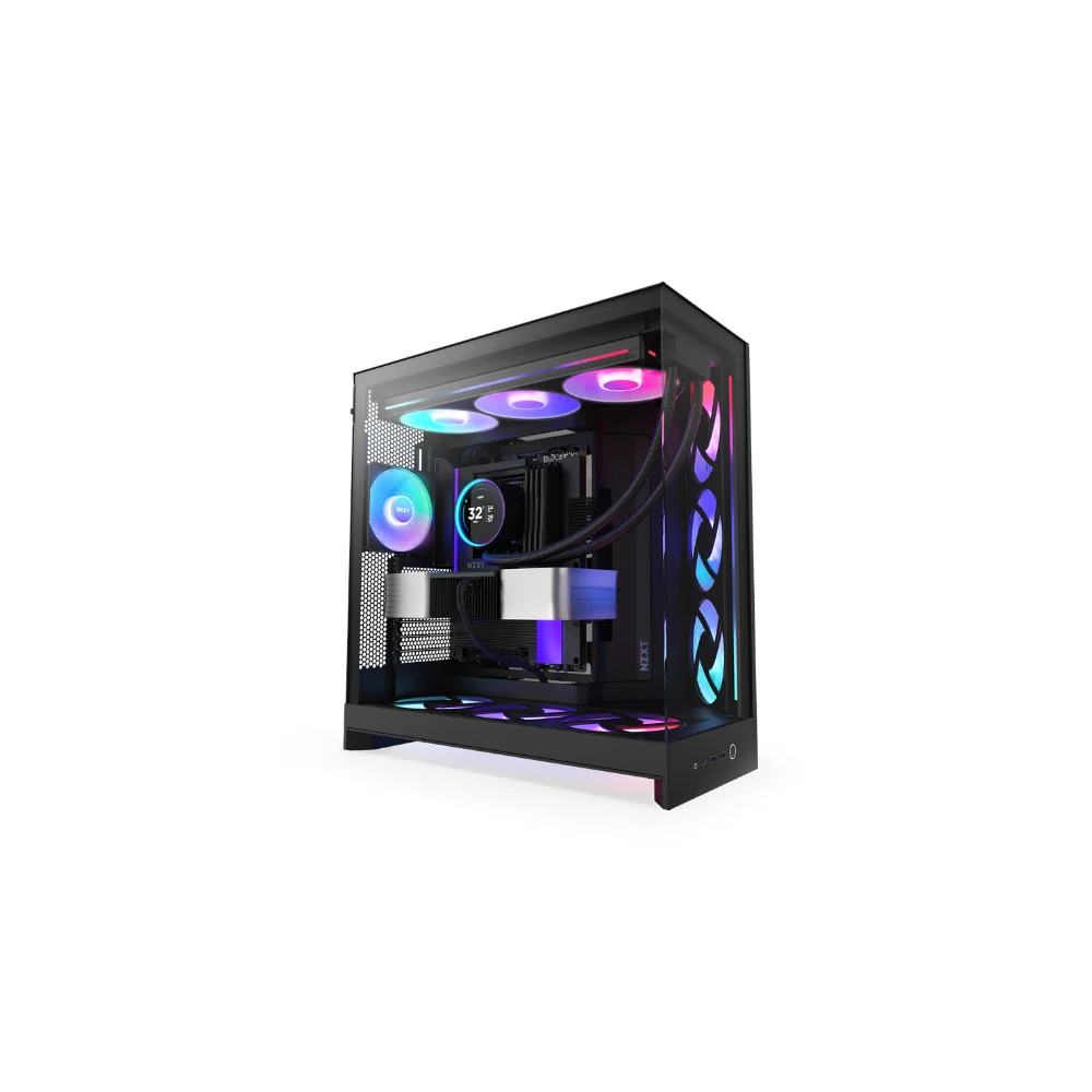 NZXT H9 Flow RGB+ 2025 Svart