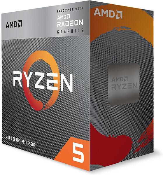 AMD Ryzen 5 4600G 6-Core 12-Thread (65W), 3,7/4,2 GHz, 11 MB cache, Radeon Graphics, Socket AM4, boxad med Wraith Spire-kylare, bild 3