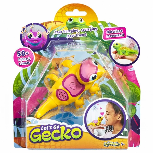 Animagic Lets Go Gecko - Gul