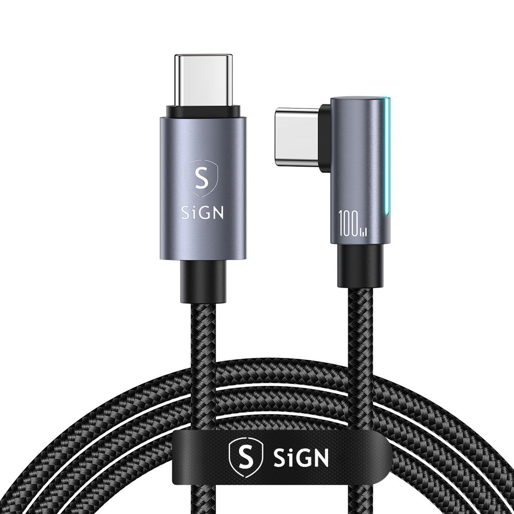 SiGN USB-C to USB-C Cable 2m, 100W - Black