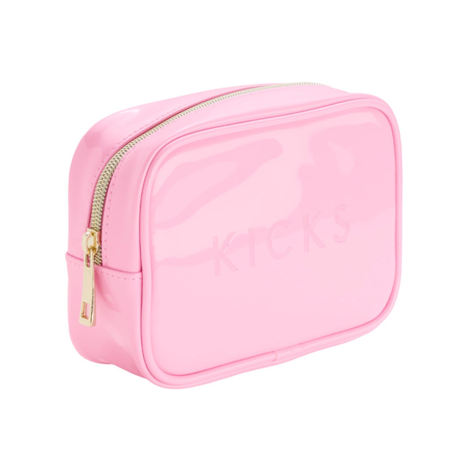 KICKS Beauty Small Boxy Make Up Bag Pink Pink
