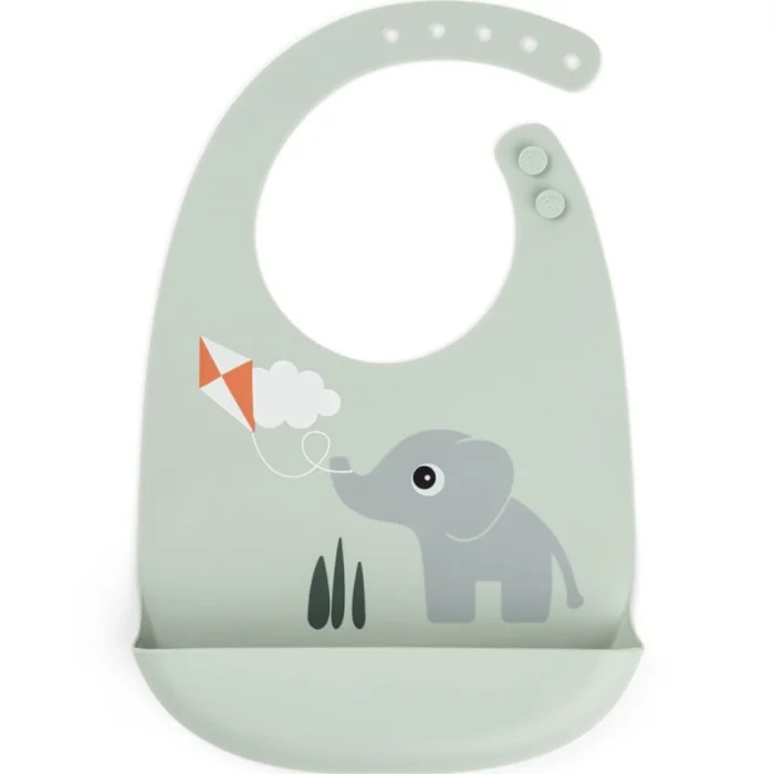 Done by Deer Silicone Bib, Playground Green