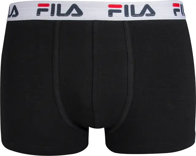 FILA Contrast Logo boxershorts 2pk (S, svart)