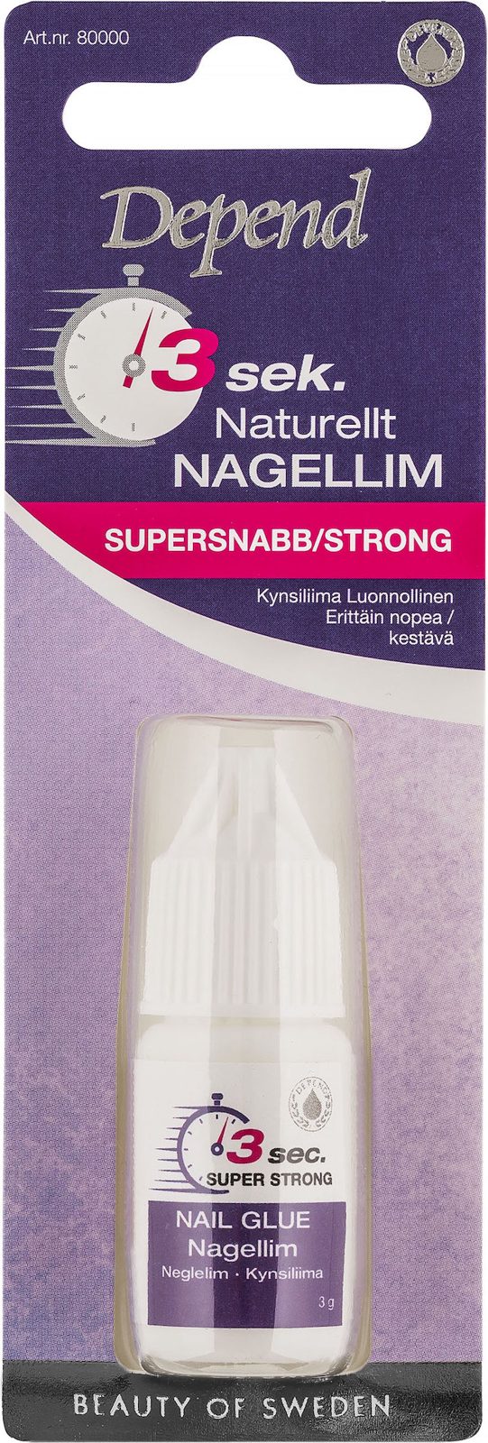 Depend 3 Sec Natural Nail Glue
