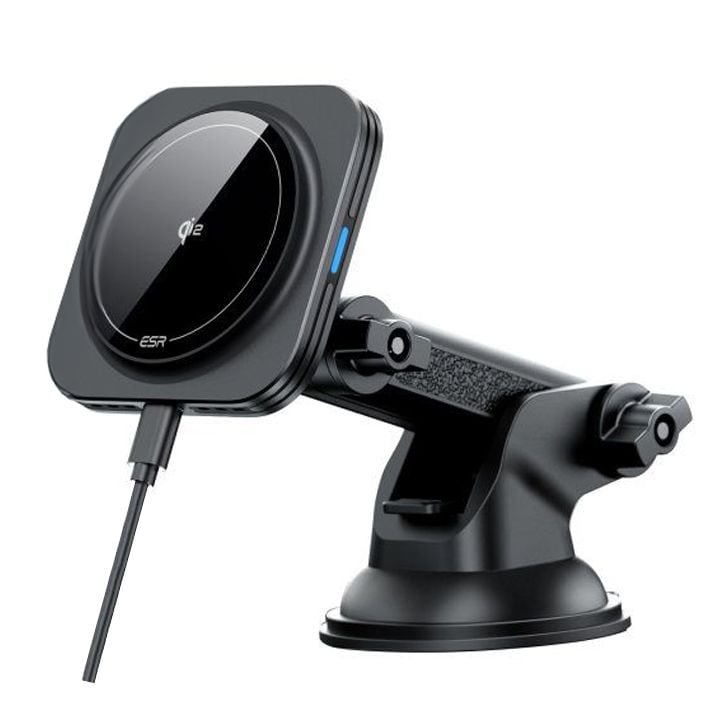 ESR Halolock magnetisk MagSafe QI2 15W bilhållare - svart