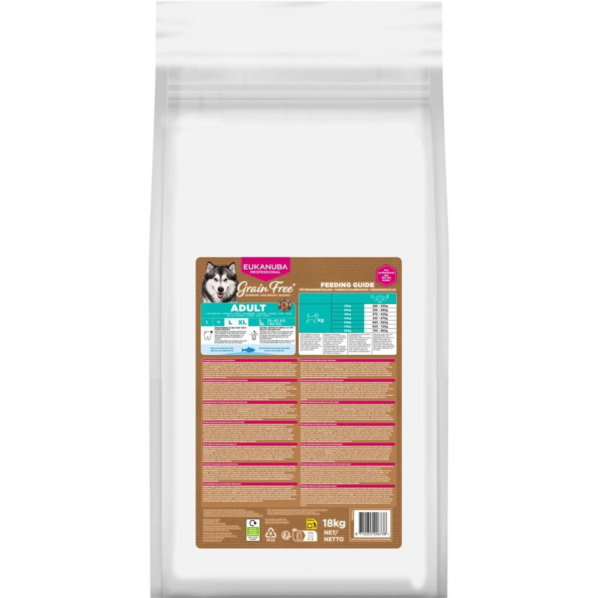 Eukanuba Dog Grain Free Adult Large Breed Ocean Fish Torrfoder till Hund 18kg