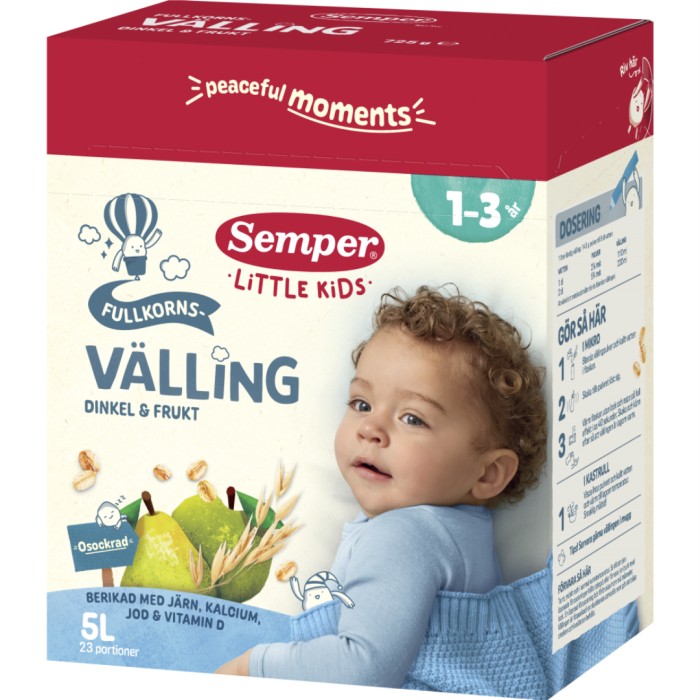 Semper Fullkornsvälling Dinkel & Frukt 1-3 år
