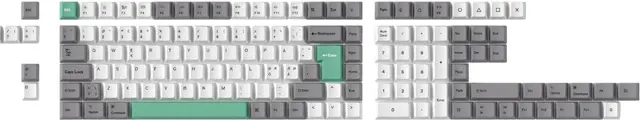 Keychron PBT keycap-set (Grå Mint)