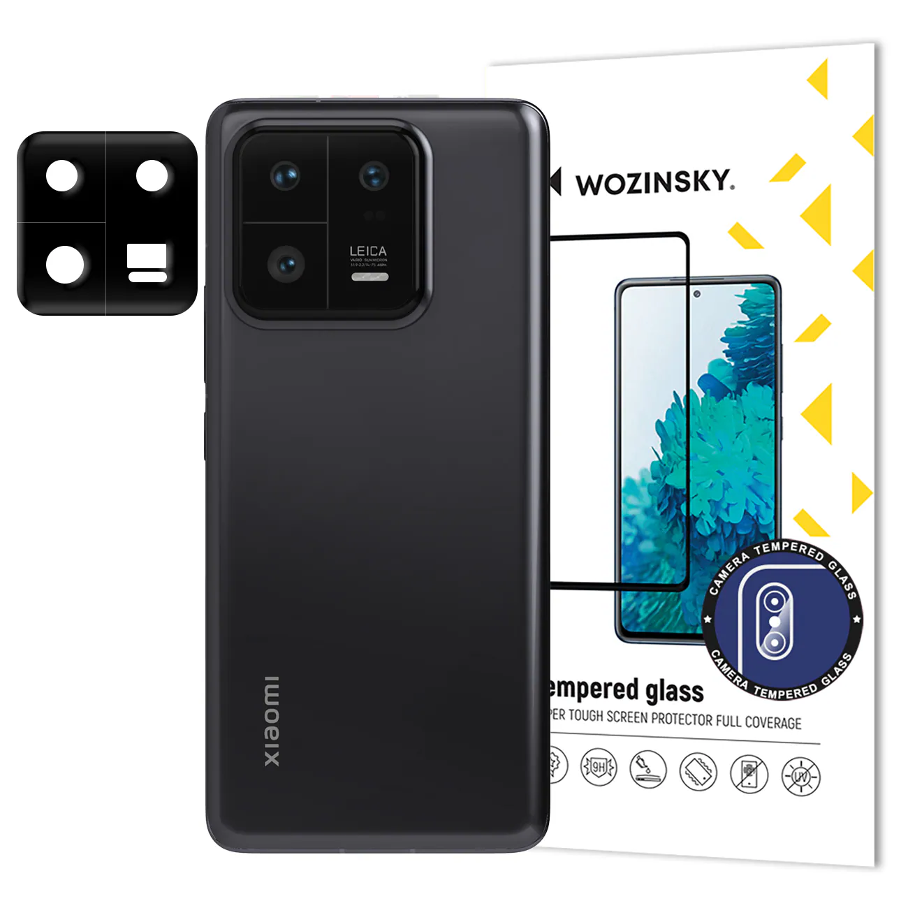 Wozinsky Full kamera Glas härdat glas för Xiaomi 13 Pro för 9H-kamera
