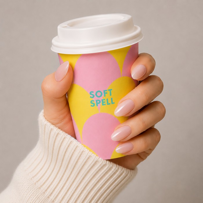 Soft Spell Press On Milky French 24pcs, bild 4