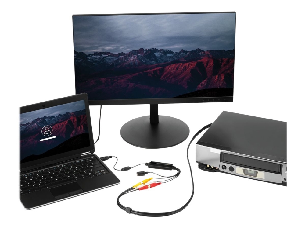 StarTech.com USB Video Capture Adapter - S Video / Composite to USB 2.0 Video Capture Cable with TWAIN Support - Analog to Digital Converter - Windows Only - video capture adapter - USB 2.0