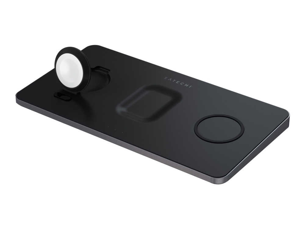 Trådlös Snabbladdare Satechi Trio, upp till 3 enheter, QI-certifierad, USB-C, 15W
