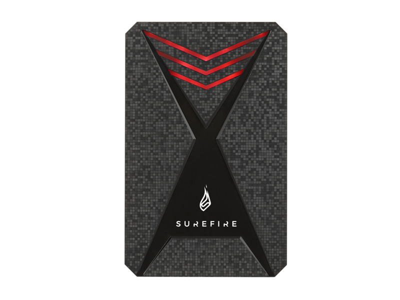 Surefire Gaming GX3 - Hårddisk - SDD - 1 TB - Extern - USB 3.2 Gen 1 - Svart