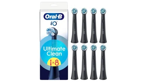 Oral-B iO Ultimate Clean borsthuvuden 8 st, svart, bild 4