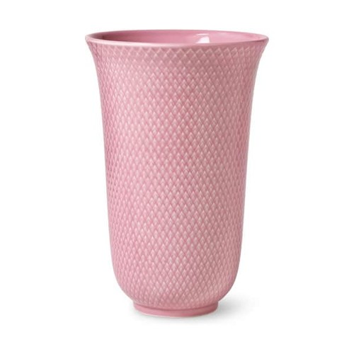 Lyngby Porcelæn - Rhombe Color Porslinsvas - H20 cm - Rosa