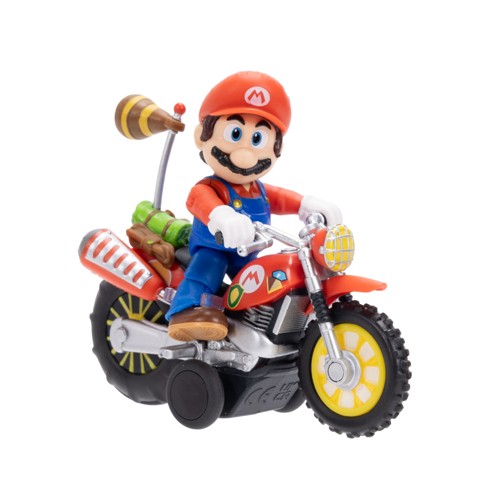 Super Mario Galaxy Movie 2.5in Figure with Pull Back Motorcycle Mario
