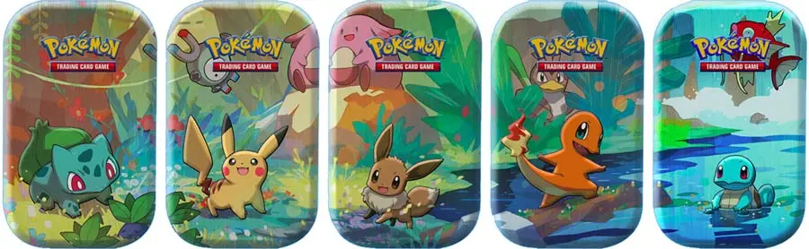 Pokemon Kanto Friends Mini Tin (2025 reprint)
