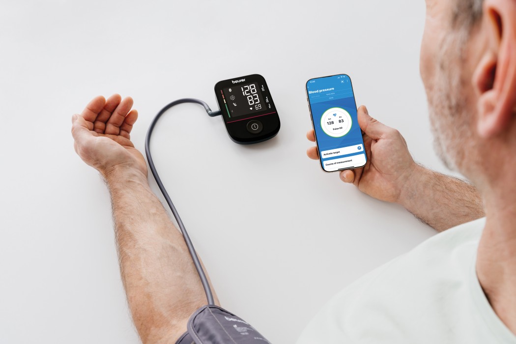 Beurer Blodtrycksmätare överarm med bluetoothöverföring till app BM 48, bild 2