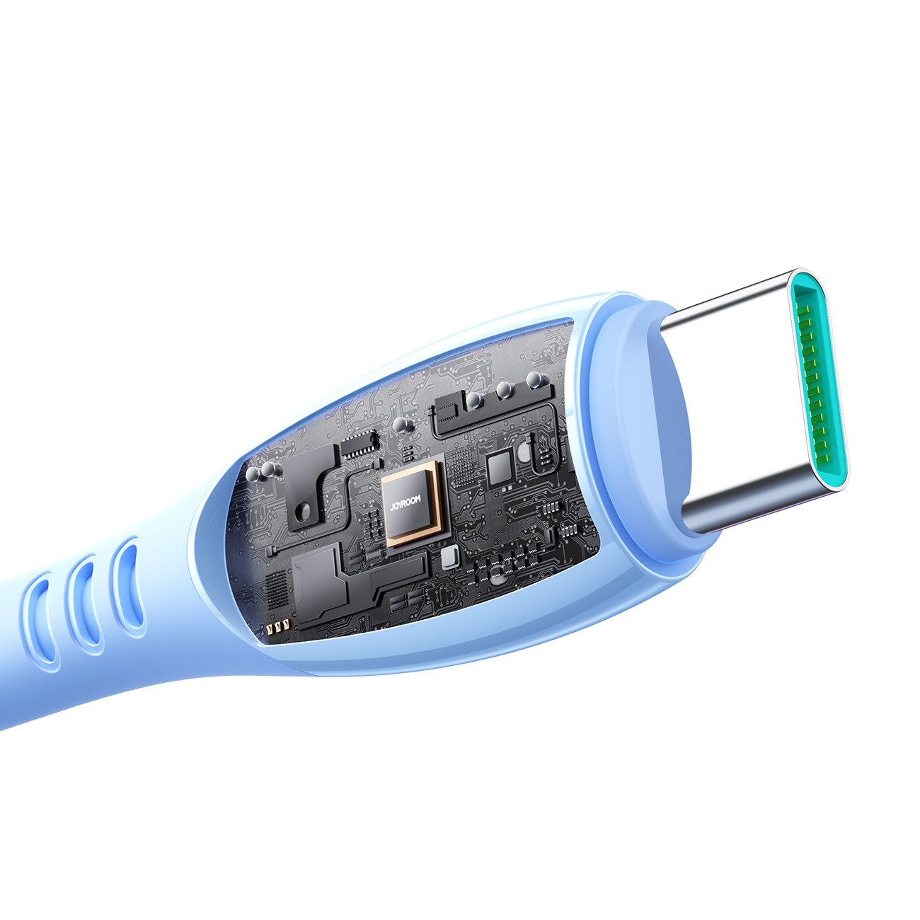 Joyroom S-A59 snabbladdningskabel USB-A till USB-C 1,2m – Blå, bild 4