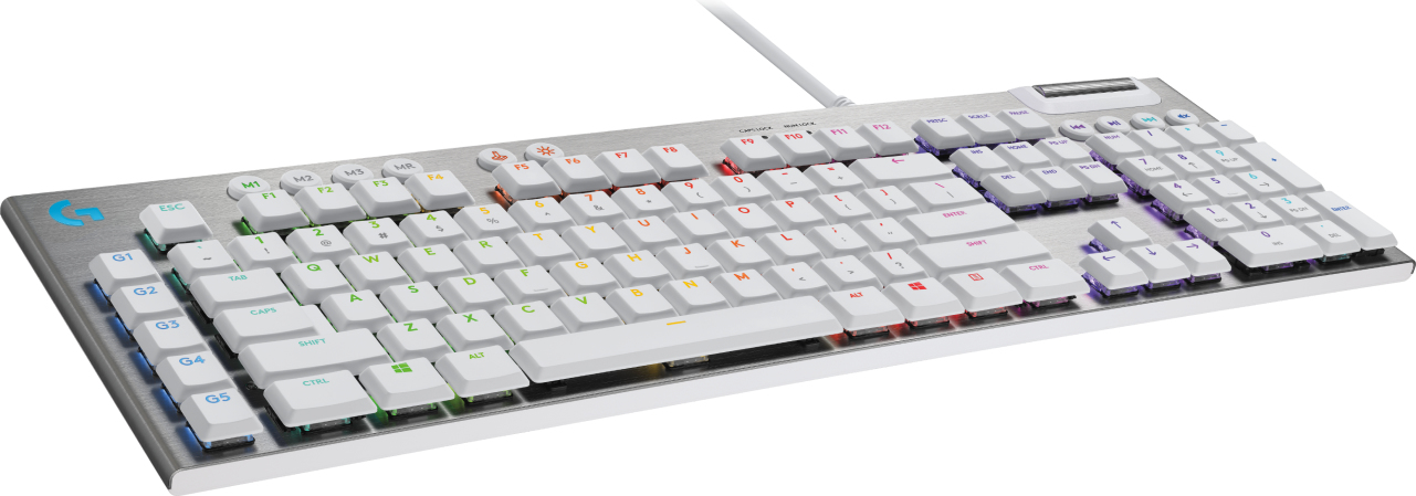 Logitech G815 gamingtangentbord - GL Tactile, vit, bild 3