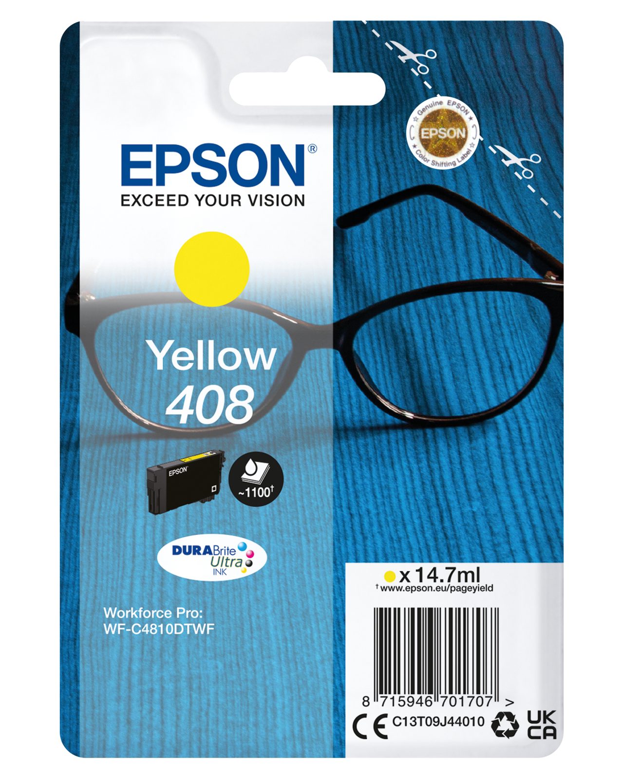 Epson 408 Gul, 1100 sidor, bild 3