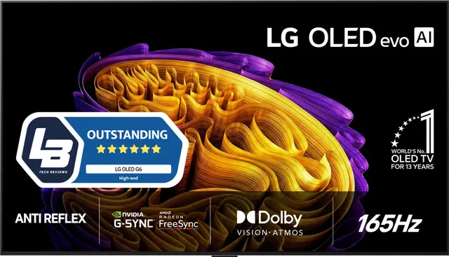 LG 55" OLED evo G6 4K TV 2026 - OLED55G64LWAEU