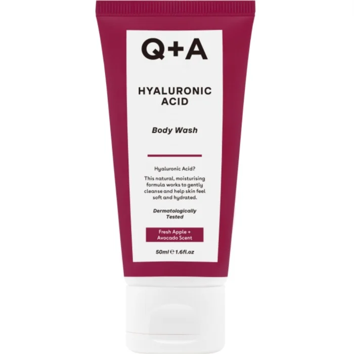Q+A Hyaluronic Acid Body Wash Travel Size 50 ml