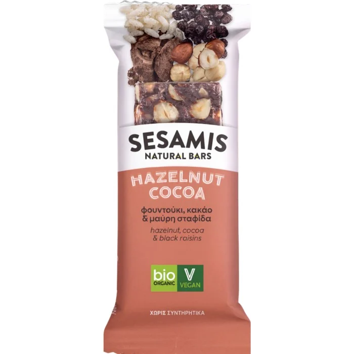 Sesamis Natural Bar Hazelnut Cocoa 34 g