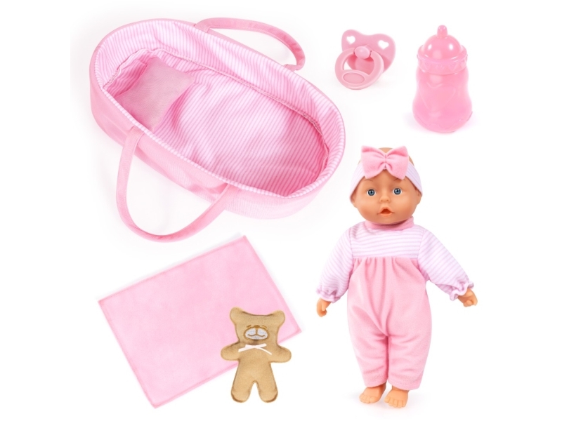 Bayer babydocka 28cm med tillbehör i bärväska 92866AR