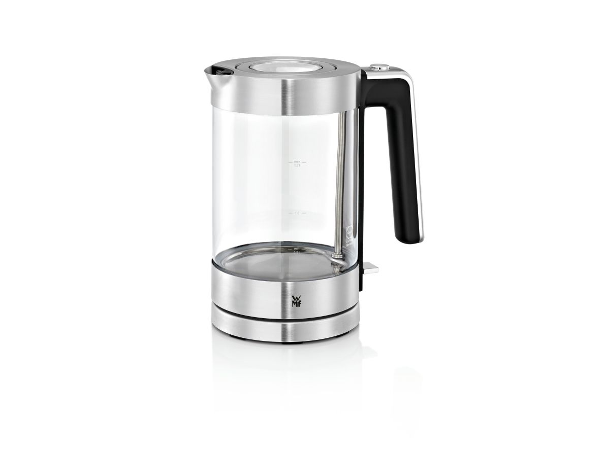 WMF Lono 0413150011, 1,7 l, 3000 W, Krom, Transparent, Glas, Metall, Vattennivå indikator, Överhettningsskydd