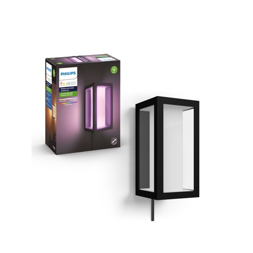 Philips Hue WCA Impress vägglampa utomhus, svart 230v