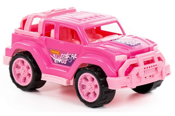 Jeep 21,8x12x10,3 cm med nät, rosa