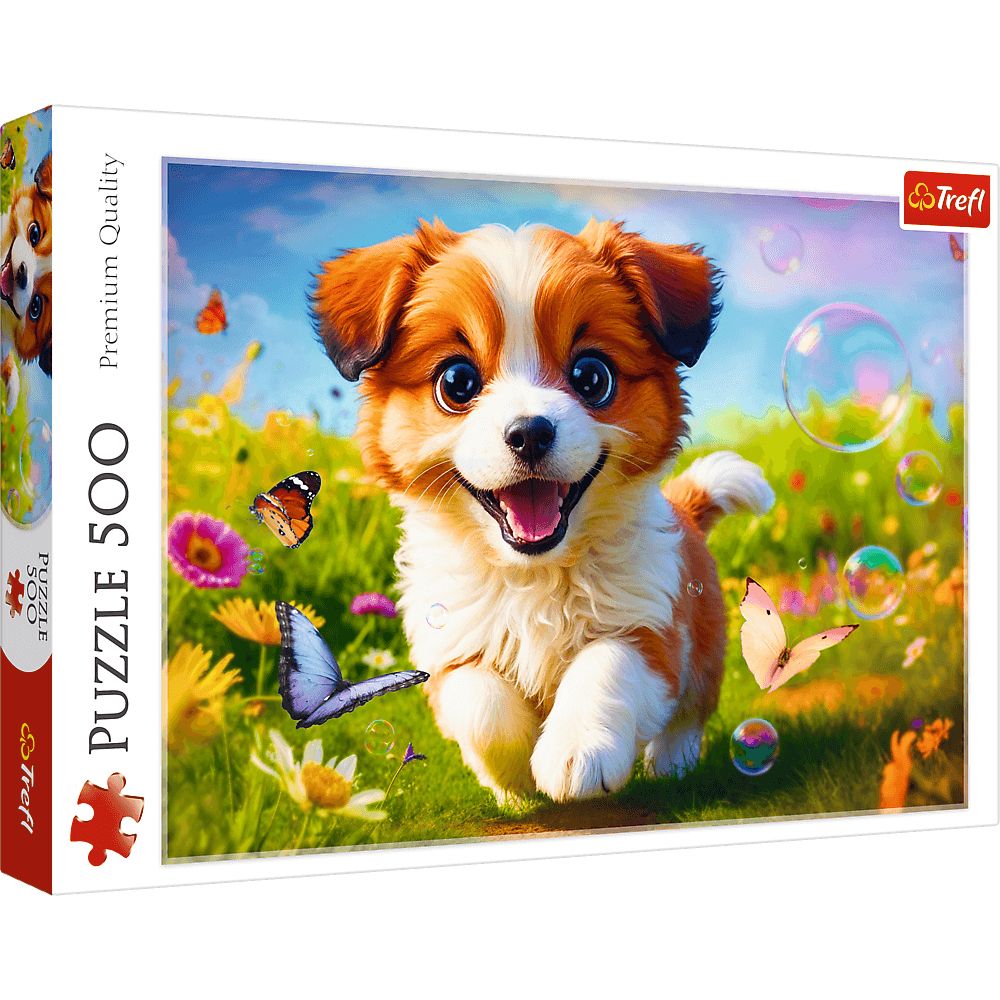 Trefl Pussel Happy Puppy 500 Bitar