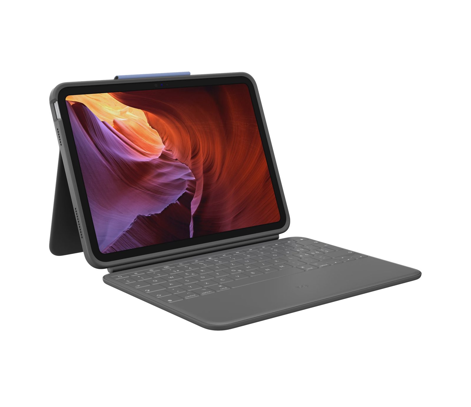 Rugged Folio for iPad - Grafitgrå - Schweiziska (QWERTZ)