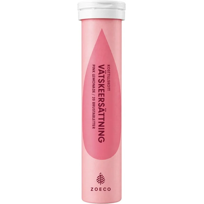 Zoeco Vätskeersättning Pink Lemonade 20 brustabletter
