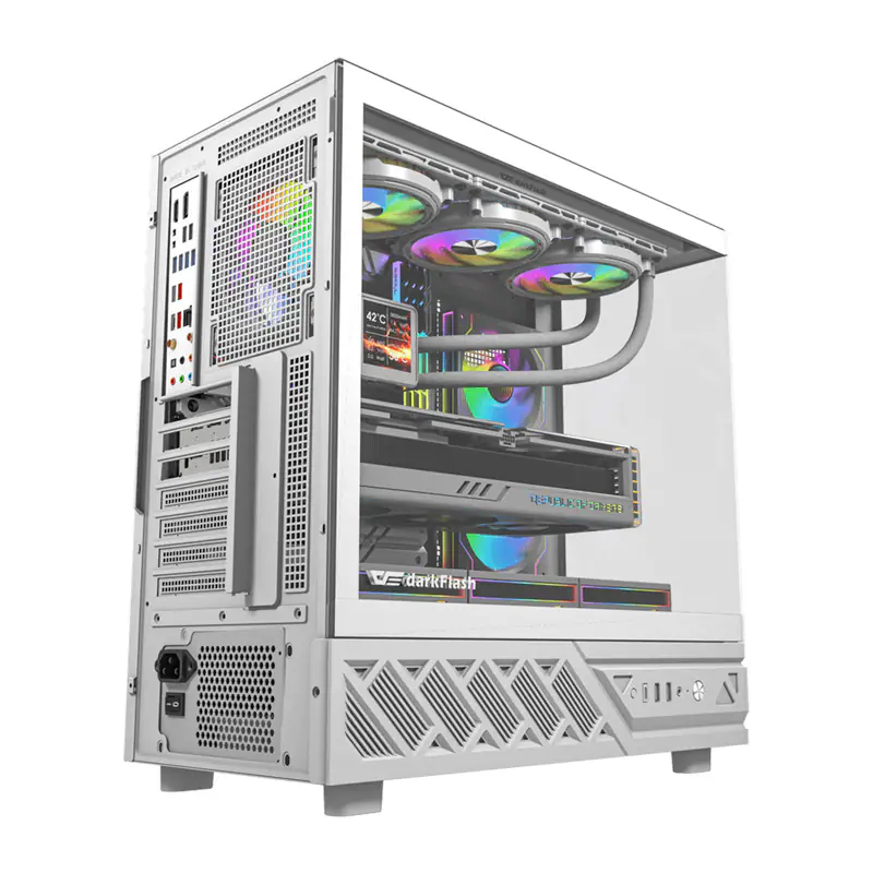 Darkflash DS950 Computer Case - Chassi - Vit