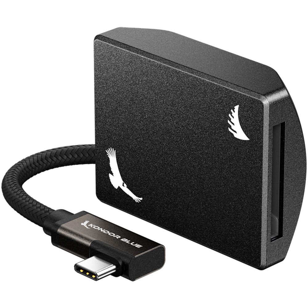 Angelbird Kondor Blue CFexpress Type B Recording Module -kortläsare, Raven Black