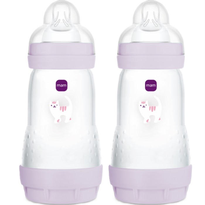 MAM Easy Start Anti-Colic 260 ml Pink, 2 st